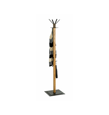 Kleiderständer 54326 eiche Holz 6 Haken 40,0 x 180,0 cm