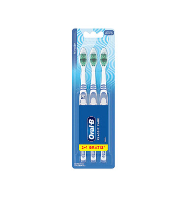 3 Oral-B CLASSIC CARE Mittel Zahnbürsten
