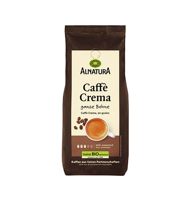 Caffè Crema Bio-Kaffeebohnen Arabicabohnen kräftig 1,0 kg