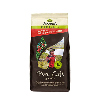 Peru Café Bio-Kaffee, gemahlen Arabicabohnen 500,0 g