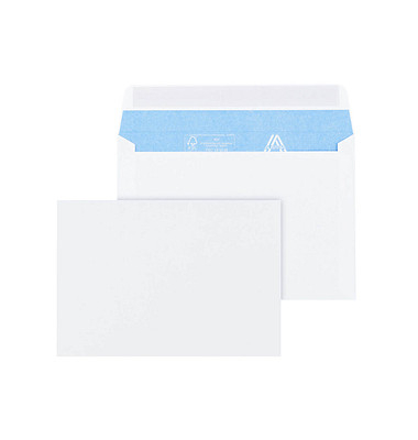 Briefumschlag Prime 65011, C6, ohne Fenster, haftklebend, 100g, hochweiß