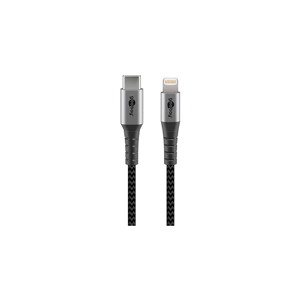 4040849492723 - GOOBAY 49272 - Lightning USB-C™ Lade- und Synchronisations Vollmetall-Kabel 2