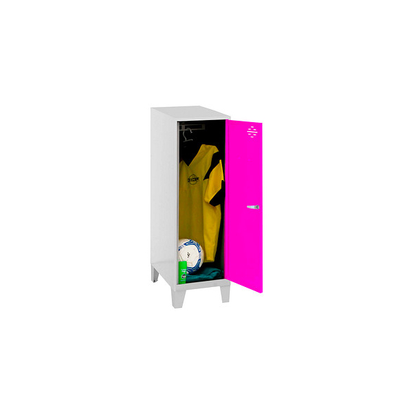 8425437121616 - Spind SIMONLOCKER DISM grau pink 8425437121616 1 Schließfach 400 x 500 x 1015 cm 8425437121616 Simonrack