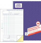 Stunden-Nachweis 1773 A4 Arbeitszeiterfassung selbstdurchschreibend 2x40 Blatt