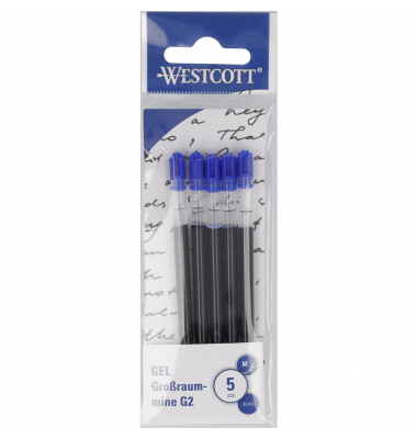 Westcott Gelmine G2 E-733496 00 M blau 5St.