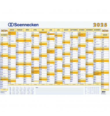 Plakatkalender 5176-25, 14 Monate / 1 Seite, 100x70cm, 2025