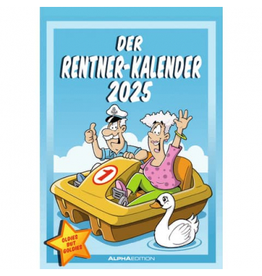 Bildkalender 103489, Der Rentner, 1 Monat / 1 Seite, 23,7x34cm, 2025