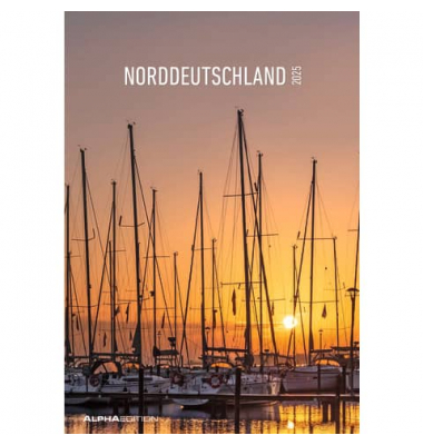 Bildkalender 103492, Norddeutschland, 1 Monat / 1 Seite, 23,7x34cm, 2025