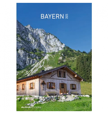 Bildkalender 103496, Landschaft Bayern, 1 Monat / 1 Seite, 23,7x34cm, 2025