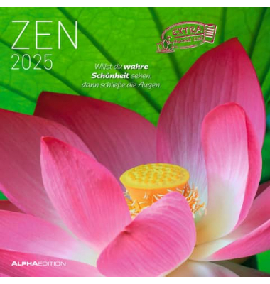 Bildkalender 103561, Zen, 1 Monat / 2 Seiten, 30x60cm, 2025