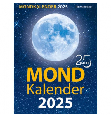 Tagesabreißkalender 4530, Mond, 1 Tag / 1 Seite, 16,5x22cm, 2025