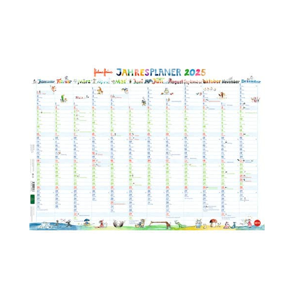 9783756400225 - Plakatkalender 1584 Helme Heine 12 Monate   1 Seite 68x48cm 2025 9783756400225 Heye