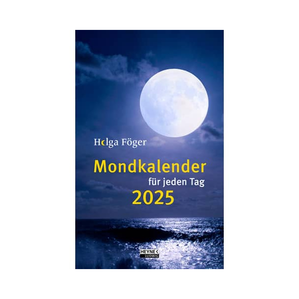 9783453239401 - Tagesabreißkalender 23908 Mondkalender von Helga Föger 1 Tag   1 Seite 13x215cm 2025 9783453239401 Heye