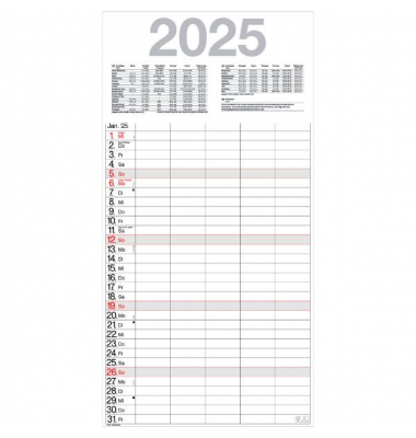 Monatskalender LY-MTTP, Team-Terminplaner, 1 Monat / 1 Seite, , 2025