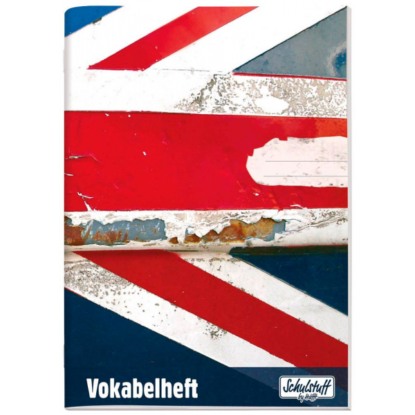 9783866793934 - Vokabelheft 3038-6 Schulstuff Union Jack   liniert A5 80g blau rot weiß  9783866793934 Häfft