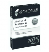 Kalendereinlage 50295, Wochenplan Komplett-Set, 1 Woche / 2 Seiten, 148x210mm (A5), 2025