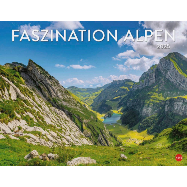 9783756405060 - Bildkalender 21817 Faszination Alpen 44x34cm 2025 9783756405060 Heye