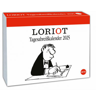 Abreißkalender 22221, LORIOT, 14x11cm, Tagesabreißkalender, 2025