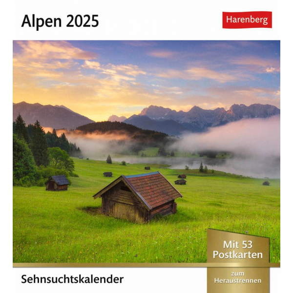 9783840033339 - Bildkalender 2105500 Alpen 1 Woche   1 Seite 16x175cm 2025 9783840033339 Harenberg