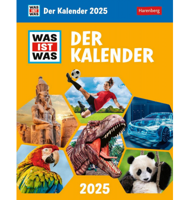 Bildkalender 3310128, für Kinder Was ist Was, 1 Woche / 1 Seite, 12,5x16cm, 2025