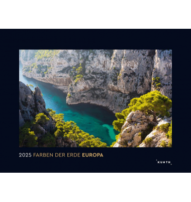 Bildkalender 978-3-96591-339-4, Farben der Erde - Europa, 60x45cm, mit Spiralbindung oben, 2025