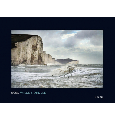 Bildkalender 978-3-96591-359-2, Wilde Nordsee, 60x45cm, mit Spiralbindung oben, 2025