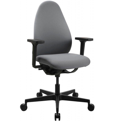 Bürostuhl Soft Sitness Art G, SA60O2MT3MT3 Stoff grau, Gestell schwarz