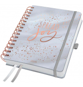 Buchkalender J5605, Jolie, Glittery Joy, 1 Woche / 2 Seiten,  (ca. A5), 2025