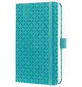 Buchkalender J5102, Jolie, aqua green, 2 Seiten / 1 Woche,  (A6), 2025