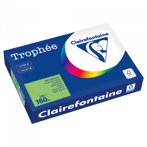 3329680000207 - Kopierpapier Trophée Color 1025PC maigrün A4 160g  3329680000207 250 Stück