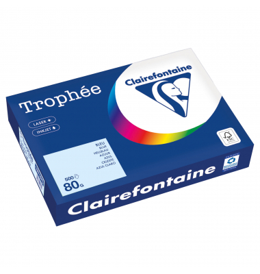 Kopierpapier Trophee 1971PC hellblau A4 80g 