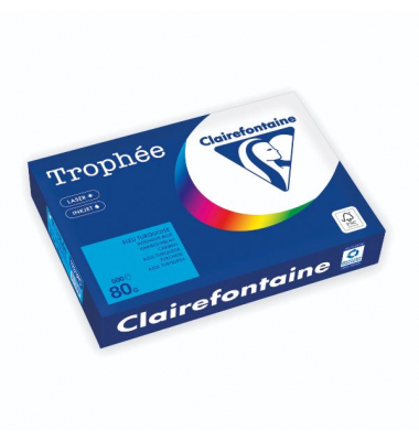 Kopierpapier Trophée Color 1781PC karibikblau A4 80g 