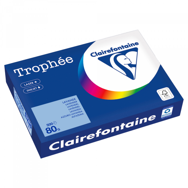 3329680001846 - Kopierpapier Trophée Color 1972PC A4 80g lavendel  3329680001846 500 Blatt