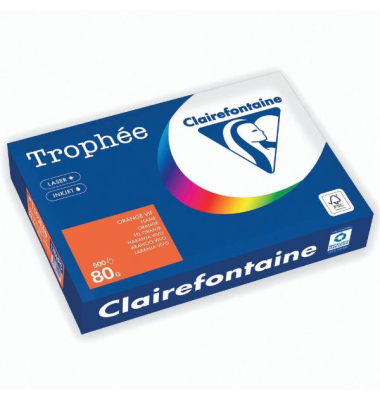 Kopierpapier Trophée Color 1761PC leuchtendes orange A4 80g 