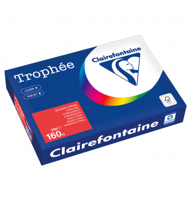 Kopierpapier Trophée Color 1004PC korallenrot A4 160g 