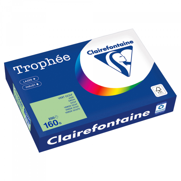 3329680002737 - Kopierpapier Trophée Color 1107PC A4 160g grün  3329680002737 250 Blatt