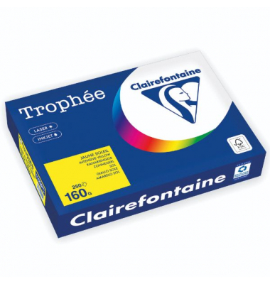 Kopierpapier Trophée Color 1029PC kanariengelb A4 160g 