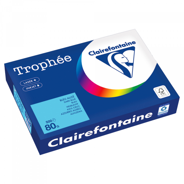 3329680000740 - Kopierpapier Trophée Color 1774PC A4 80g blau  3329680000740 500 Blatt