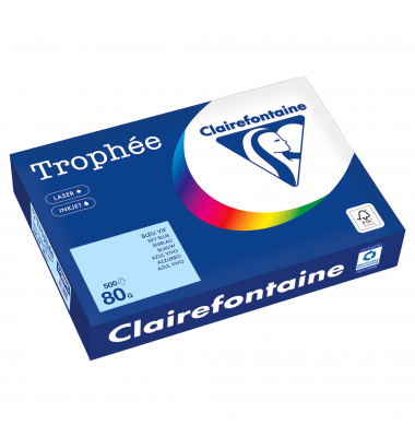 Kopierpapier Trophee 1798PC eisblau A4 80g 