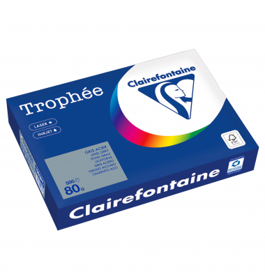 Kopierpapier Trophee 1993PC stahlgrau A4 80g 