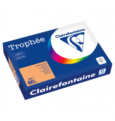 Kopierpapier Trophee 1878PC clementine A4 80g 