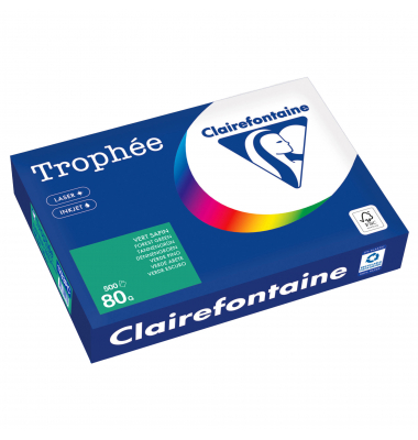 Kopierpapier Trophee 1783PC tannengrün A4 80g 