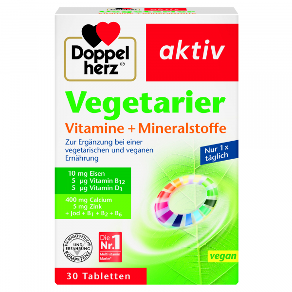 4009932007046 - Doppelherz Vegetarier Vitamine +Mineralstoffe 30St 4009932007046 GmbH & Co KG 30 Stück