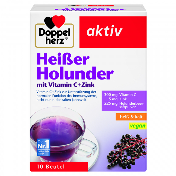 4009932007756 - Doppelherz Heißer Holunder Vitamin C +Zink 10St 4009932007756 GmbH & Co KG 10 Stück