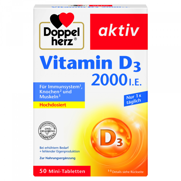 4009932132007 - Doppelherz Vitamin D 2000 IE 50St 4009932132007 GmbH & Co KG 50 Stück