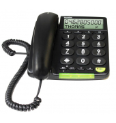 PhoneEasy 312cs Schnurgebundenes Telefon schwarz