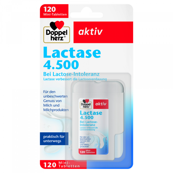 4009932001877 - Doppelherz Lactase 4500 120St 4009932001877 120 Stück