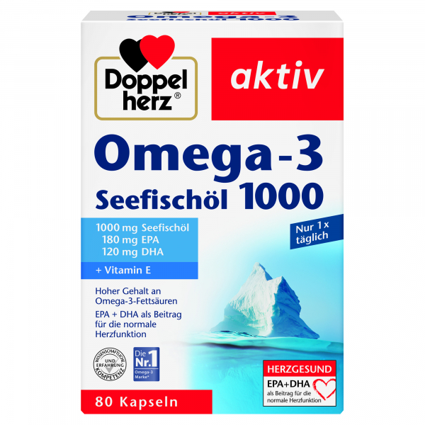 4009932003215 - aktiv Omega-3 Seefischöl 1000 + EPA + DHA Nahrungsergänzungsmittel