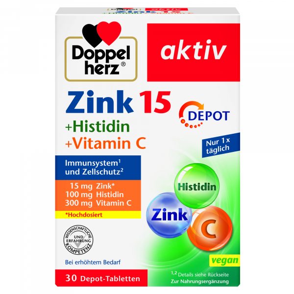 4009932003727 - Gesundheit Immunsystem & Zellschutz Zink + Histidin + Vitamin C Tabletten 30 Stk