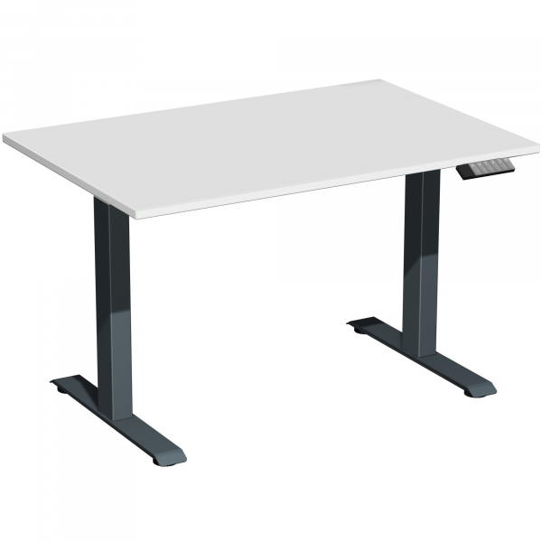 4038933545073 - Schreibtisch Elevate Plus S-08K1208-LA höhenverstellbar  rechteckig lichtgrau   anthrazit 4038933545073 Geramöbel GmbH